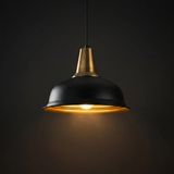 Mikasso Modern Tekli Sarkıt Avize Siyah, Retro Metal Sıvama Başlık Lamba CANSIVAMA-218 1 Belirtilmemiş E27 S - Çok Renkli