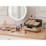 Mikasso Modern ve Şık Çekmeceli Takı Makyaj Düzenleyici Organizer / Kozmetik Masüstü Düzenleme Kutusu Plasti - Çok Renkli
