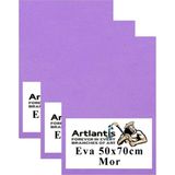 Mikasso Mor Eva 50X70 cm 3 Adet Eva Süngeri Okul Kreş Anasınıfı Elişi Etkinlikleri - Çok Renkli