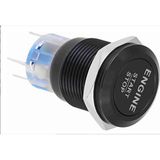 Mikasso Motor Çalıştırma Düğmesi, 12V Beyaz LED Anahtar - Çok Renkli