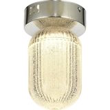 Mikasso Motta Tekli Plafonyer Ledli Modern Lüks Sarkıt Avize (3 Renk Led; Sarı-Beyaz-Gün Işığı) - Krom Metal - Çok Renkli