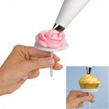 Mikasso Muffin Süsleme Seti Standlı 2li Mini Pasta Gül Yapım Aparatı 2 Adet Şeker Hamuru Gül Yapım Kalıbı Pl