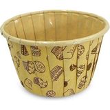 Mikasso Muffin/cupcake Kek Kalıbı/kabı Kapsülü,fırına Girebilen, Airfryer Uyumlu, Desenli Kraft 50'li Kağıt