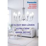 Mikasso Mum Ampul 6,5W 50W Eşdeğer 6500K Beyaz Işık E14 Duy – Sınıfında En Yüksek Aydınlık