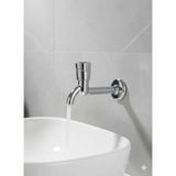 Mikasso Musluk Tuvalet Bahçe Çeşme Balkon Lavabo Wc Musluğu ( Uzun ) Krom 80+ Derece 0 - 10 cm Yok