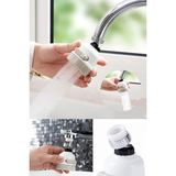 Mikasso Musluk Ucu 3 Fonksiyonlu Mutfak Batarya Oynar Başlıklı Su Tasrruflu (Beyaz Başlık) Plastik Çok Renkl