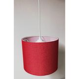 Mikasso Mutfak Koridor Oturma Odası Çocuk Odası Renk Seçenekli Tekli Sarkıt Avize Kumaş 1 E27 Kırmızı Bebek - Çok Renkli