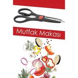 Mikasso Mutfak Makası Çok Amaçlı Et Balık Tavuk Börek Sebze Doğrama Makası Yemek Makası 21 cm Efsane Çelik