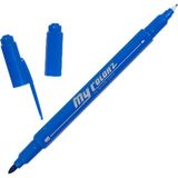 Mikasso My Color 2 Çift Uçlu Keçeli Kalem Ultramarine Light No:17 Siyah - Çok Renkli
