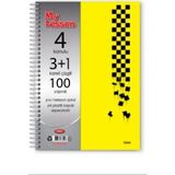 Mikasso My Lesson A4 3 + 1 ( 4 ) Konulu Spiralli Defter 100 Yaprak Sert Spiralli Çizgisiz 100 Yaprak Büyük B - Çok Renkli