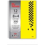 Mikasso My Lesson A4 8 + 4 ( 12 ) Konulu Spiralli Defter 300 Yaprak Sert Spiralli Çizgili Büyük Boy Çok Renk - Çok Renkli