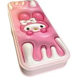 Mikasso My Melody Çift Katlı Özel Tasarım Kalem Kutusu Kalemlik Seti Plastik - Çok Renkli