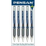 Mikasso My-Sing Gel 1.0 mm Siyah Roller Imza Kalemi 5 Adet - Çok Renkli