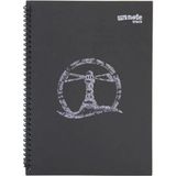 Mikasso Mynote Black Sp Defter A4 60 Yp Duz Sert Düz Çizgisiz Büyük Boy Çok Renkli Okul Defterleri A4