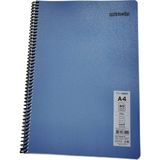 Mikasso Mynote Flex Neo Defter A4 60 Yp Kareli - Lacivert Yumuşak Spiralli Kareli Orta Boy Lacivert Okul Def - Çok Renkli