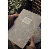 Mikasso Natural Pastel Sıcak Vizon Terzi Dikişli Defter / Çizgili / A5 Karton Düz Noktalı 40 Yaprak Orta Boy - Çok Renkli