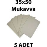 Mikasso Naturel Sert Mukavva Kartonu 35X50 cm 5 Adet Renksiz Mukavva - Çok Renkli