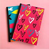 Mikasso Neon Sert Kapaklı Defter 96 Yaprak 14X20 Sert Düz Çizgili 96 Yaprak Orta Boy Turuncu Okul Defterleri - Çok Renkli