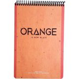 Mikasso New Notes Orange Is New Black Spiralli Sert Kapak 100 Yaprak 17X24 Kareli Bloknot Küp Not Kağıdı - Çok Renkli