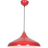 Mikasso Nil Modern Metal Sıvama Kırmızı Tekli Sarkıt Cafe - Mutfak Avize Metal 1 E27 Kırmızı Mutfak - Çok Renkli