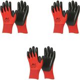 Mikasso Nitril Iş Güvenlik Eldiveni - Kırmızı - 10/xl - 3 Çift - Paket Kırmızı