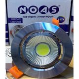 Mikasso Noas Mercan 5 Watt 5W Cob LED Spot Lamba Krom Kasa + Beyaz Işık Garantili ( Delik Çapı 6-7 cm )