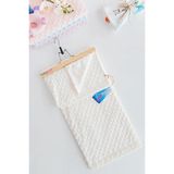 Mikasso Nohut Desenli Bebek Battaniyesi Krem-80 x 100 Polyester Çok Renkli