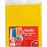 Mikasso Noki A4 Hazır Defter Kabı Sarı 10 Lu 60163-10 Karton Düz Çizgili Orta Boy Çok Renkli Okul Defterleri