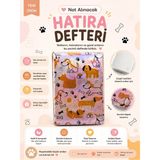 Mikasso Not Defteri - Pet's Hatıra Defteri Yumuşak Düz Orta Boy Beyaz Not Defteri Belirtilmemiş A5 80 Yaprak - Çok Renkli