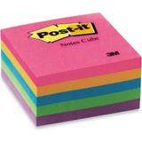 Mikasso Not Yaz 100 Yp. Yapışkanlı Postit Fosforlu 5 Renk 75X75MM Yapışkanlı Not Kağıdı - Çok Renkli
