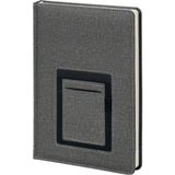 Mikasso Notebook 15X21 Cep Telefon Bölmeli Termo Deri Kanguru Model Çizgili Tarihsiz Defter Vegan Deri Düz Ç - Çok Renkli