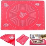 Mikasso Ölçekli Silikon Hamur Açma Matı Büyük Boy Silikon Hamur Açma Matı 50X40 cm Hamur Ölçekli Silikon