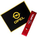 Mikasso Opel Logolu Torpido Üstü Kaydırmaz Ped & Tampon Çeki Ipi - Ikili Araç Aksesuar Set - Çok Renkli