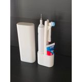Mikasso Oral-B ve Elektrikli Diş Fırçalarıyla Uyumlu Diş Fırçası Seyahat Çantası Plastik Beyaz - Çok Renkli