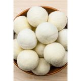 Mikasso Organik Keçe Yün 3 Adet XL Çamaşır Kurutma Topu, Çamaşır Yumuşatıcı (6Kg Kurutma Makinası İçin) TR