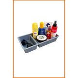 Mikasso Organizer, Dolap Çekmece Içi Düzenleyici Kutu - 2 Adet ( 33X17X6 cm ) Plastik 35 x 15 Gri