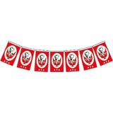 Mikasso Orta Boy Ipli Kağıt Atatürklü Bayrak 12X8CM 50 Li VT808 Karton Düz Çizgili 50 Yaprak Orta Boy Kırmız - Çok Renkli