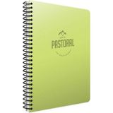 Mikasso Orta Boy Pastoral 96YAPRAK Kareli Defter Pastel Yeşil Sert Spiralli Kareli 96 Yaprak Orta Boy Yeşil - Çok Renkli