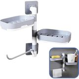 Mikasso Otetechparca® Çoklu Sabun Tutucu Fonksiyonel Banyo Sabunluk Altın - Çok Renkli