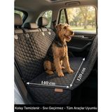 Mikasso Oto Koltuk Kılıfı Sıvı Geçirmez Araç Arka Koltuk Koruma Örtüsü-Siyah Köpek Koltuk KILIFI140X120CM Si - Çok Renkli