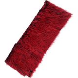 Mikasso Oto Torpido Pandizot Üstü Yumuşak Uzun Tüylü Kırmızı-Siyah Pelüş Torpido Koruma Örtüsü – 150X40 cm - Çok Renkli