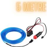 Mikasso Otoaction Çakmaklıklı Araç Içi Aydınlatma Ip Şerit Torpido LED Ip Neon Dekoratif Mavi 5 Metre - Çok Renkli