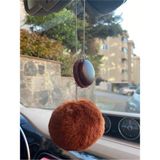 Mikasso Otomobil Dikiz Süsü Dikiz Aynası Süsü Çikolatalı Ponpon,çikolatalı Makaron Oto Kolye - Çok Renkli
