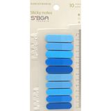 Mikasso Oval Mavi Şeffaf Renkli Postit Post-It Post It. Kitap Ayracı Ayraç Postit Sticker Not Kağıdı Yapışka - Çok Renkli