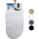 Mikasso Oval - Plastik Kabartma Top Desenli - Renkli 63PCS Vantuzlu Kaydırmaz Banyo - Küvet Paspası 34X65CM - Çok Renkli