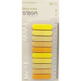 Mikasso Oval Sarı Şeffaf Renkli Postit Post-It Post It. Kitap Ayracı Ayraç Postit Sticker Not Kağıdı Yapışka - Çok Renkli