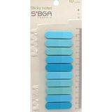 Mikasso Oval Turkuaz Mavi Renkli Şeffaf Postit Post-It Post It. Kitap Ayracı Ayraç Postit Sticker Not Kağıdı - Çok Renkli