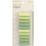 Mikasso Oval Yeşil Renkli Şeffaf Postit Post-It Post It. Kitap Ayracı Ayraç Postit Sticker Not Kağıdı Yapışk - Çok Renkli