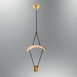 Mikasso Özcan Aydınlatma 4063A-1A-03 Paraşüt Sarkıt-A Metal 1 LED Sarı - Çok Renkli