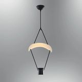 Mikasso Özcan Aydınlatma 4063A-1A-19 Paraşüt Sarkıt-A Metal 1 LED Siyah - Çok Renkli